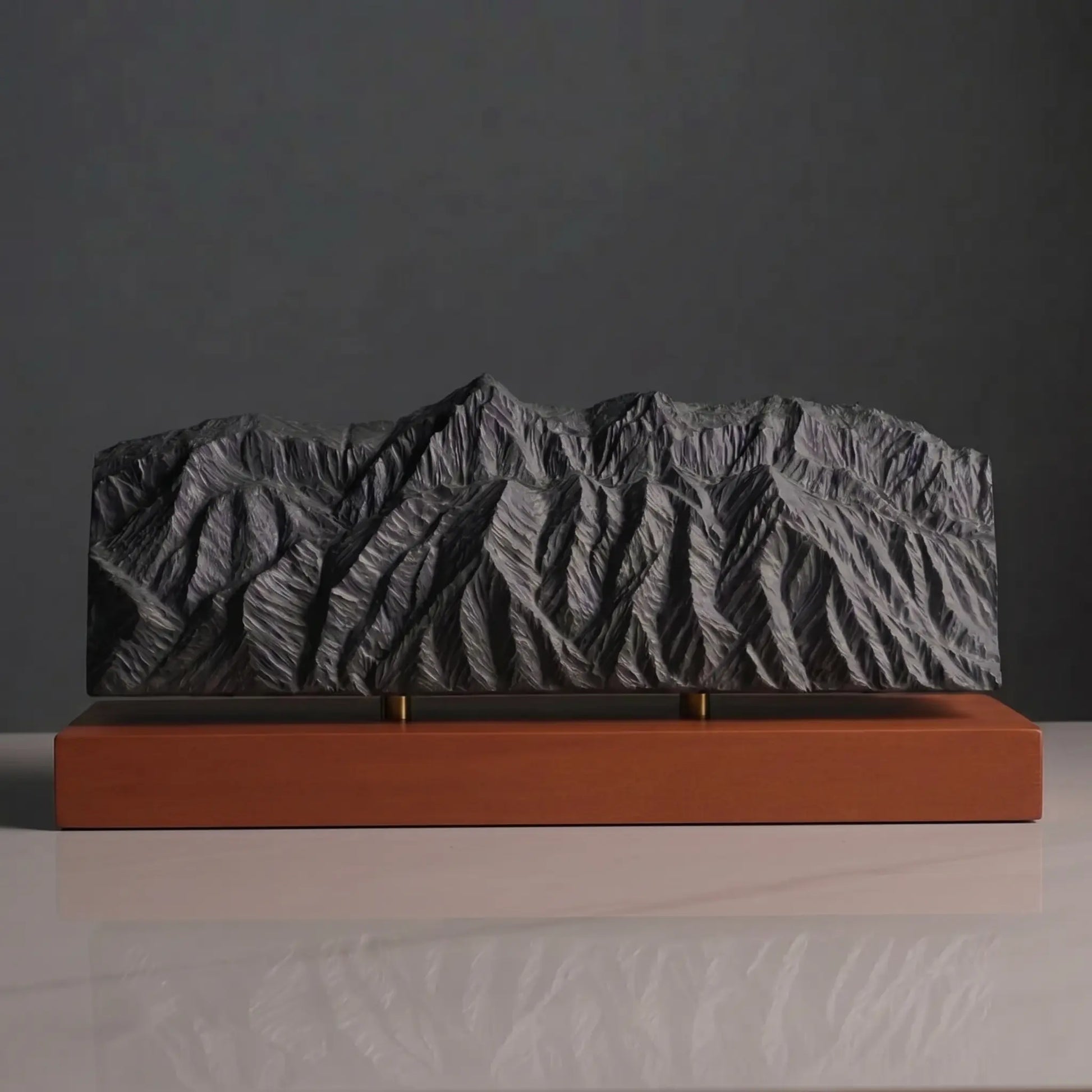 Sandia Mountains Sculpture (View from Rio Grande Bosque, New Mexico) Sculpted Peaks