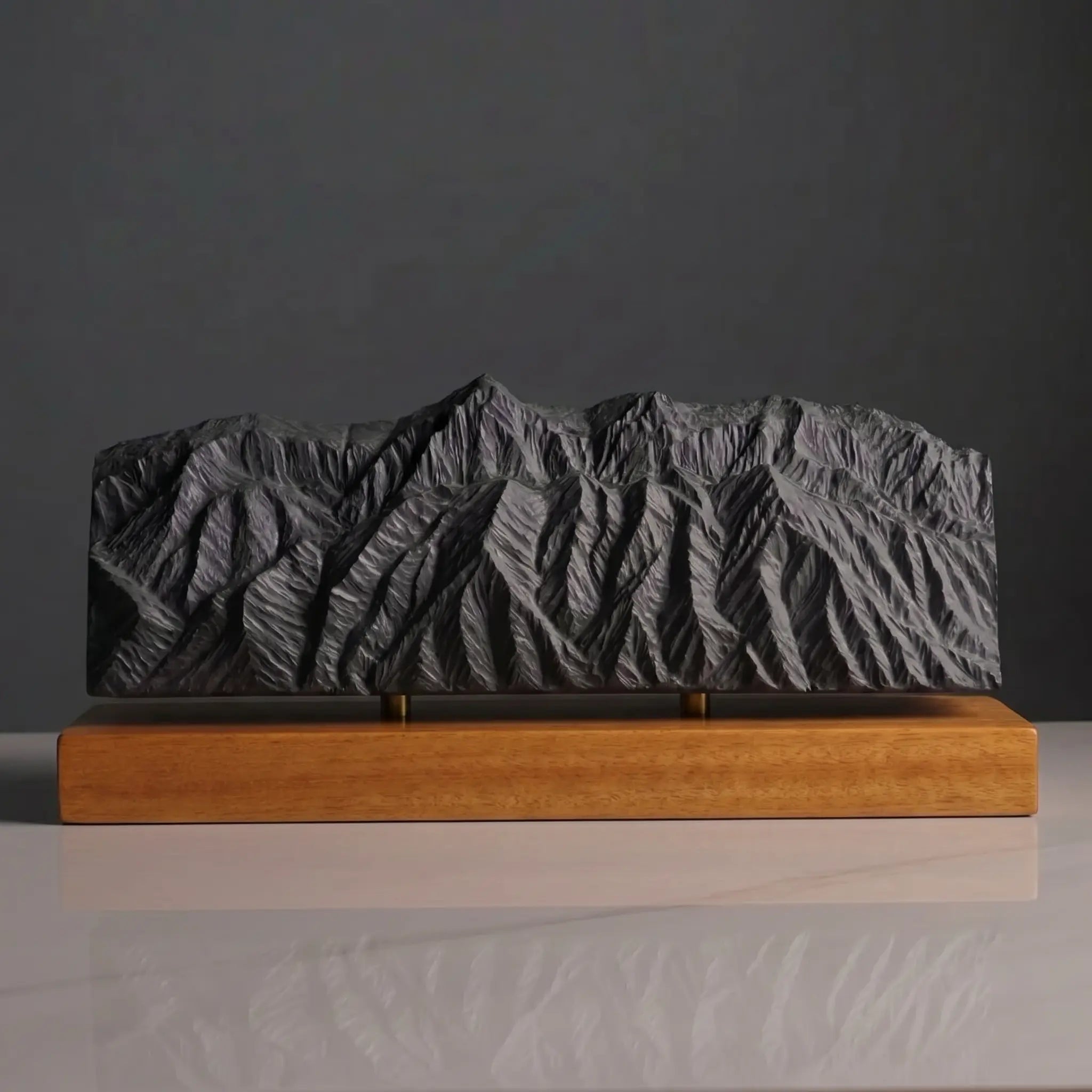 Sandia Mountains Sculpture (View from Rio Grande Bosque, New Mexico) Sculpted Peaks