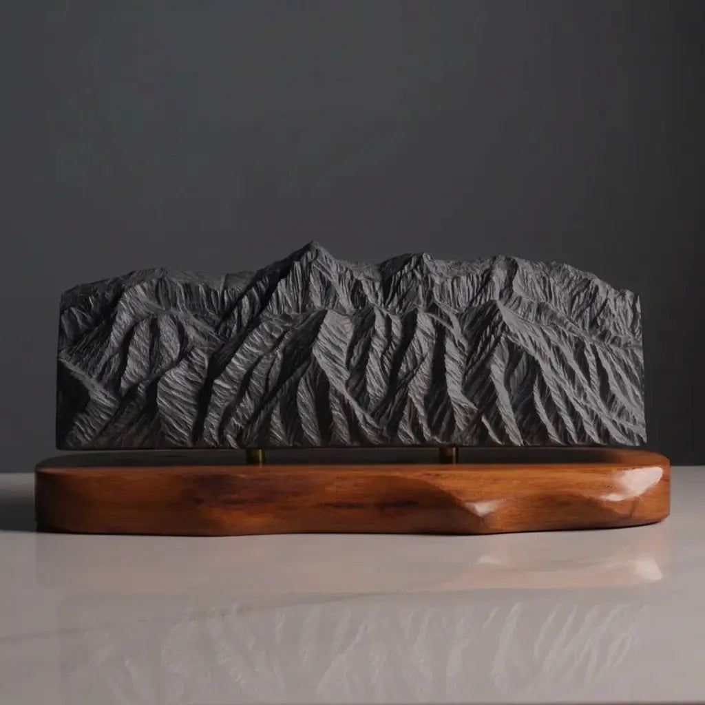 Sandia Mountains Sculpture (View from Rio Grande Bosque, New Mexico) Sculpted Peaks
