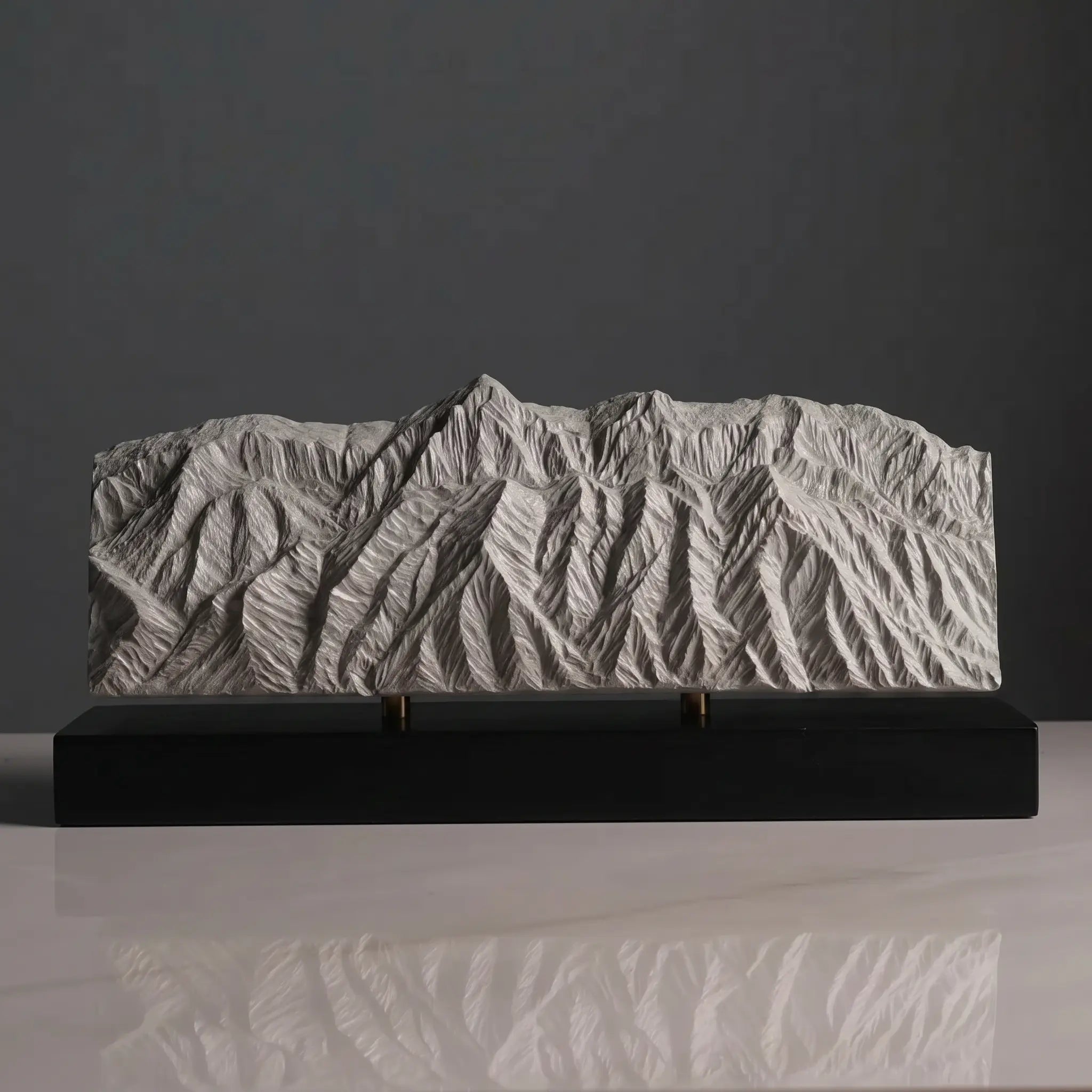 Sandia Mountains Sculpture (View from Rio Grande Bosque, New Mexico) Sculpted Peaks