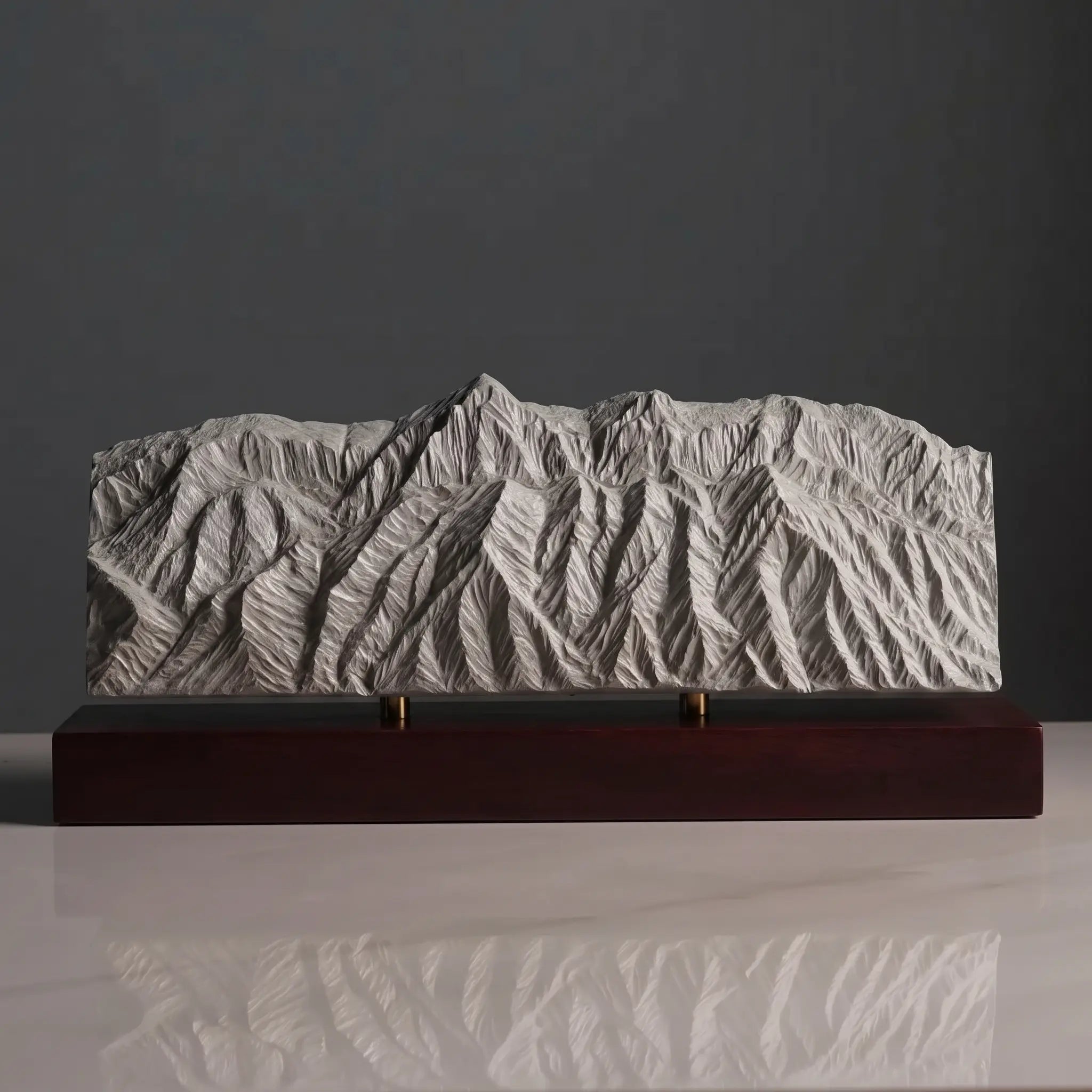 Sandia Mountains Sculpture (View from Rio Grande Bosque, New Mexico) Sculpted Peaks