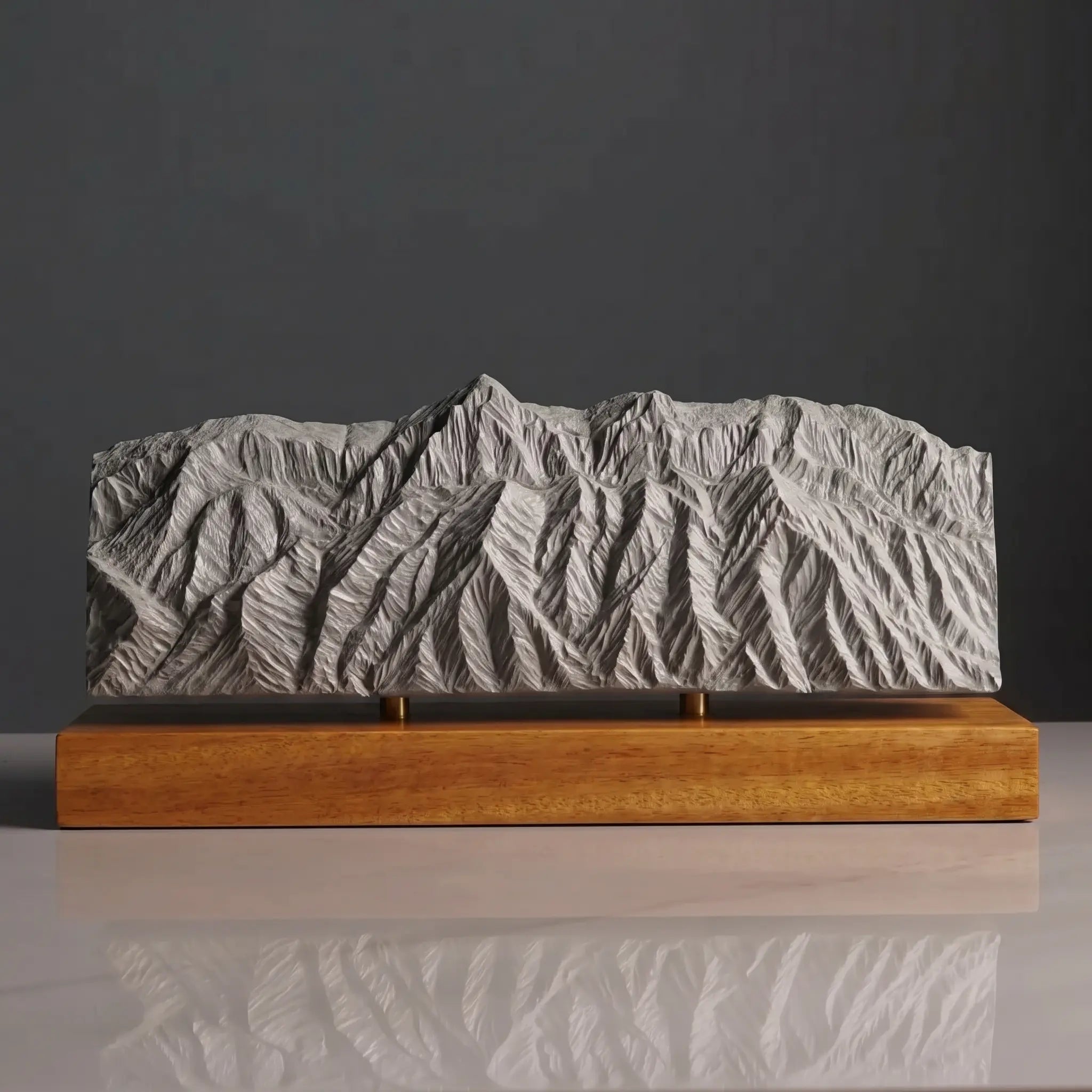 Sandia Mountains Sculpture (View from Rio Grande Bosque, New Mexico) Sculpted Peaks