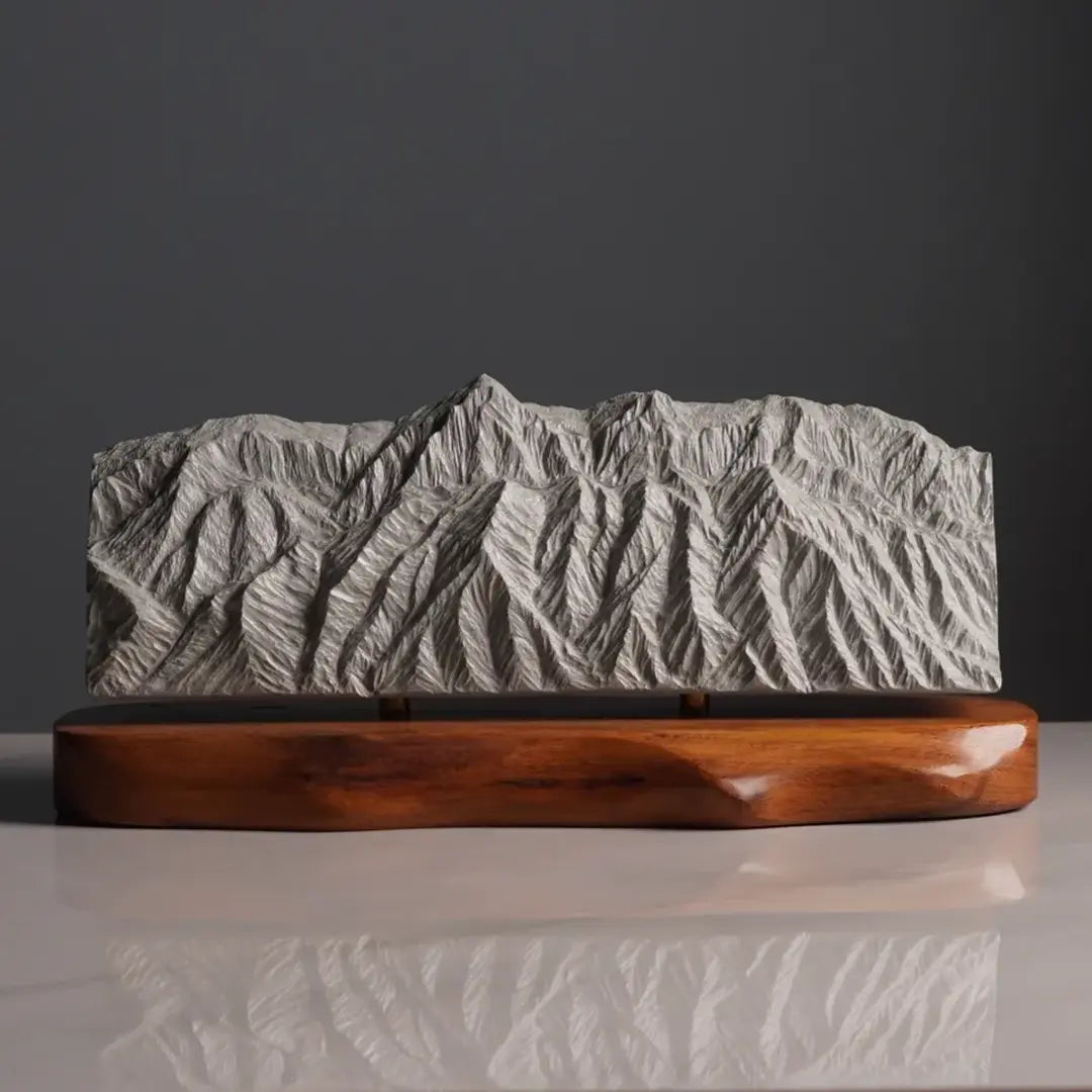 Sandia Mountains Sculpture (View from Rio Grande Bosque, New Mexico) Sculpted Peaks