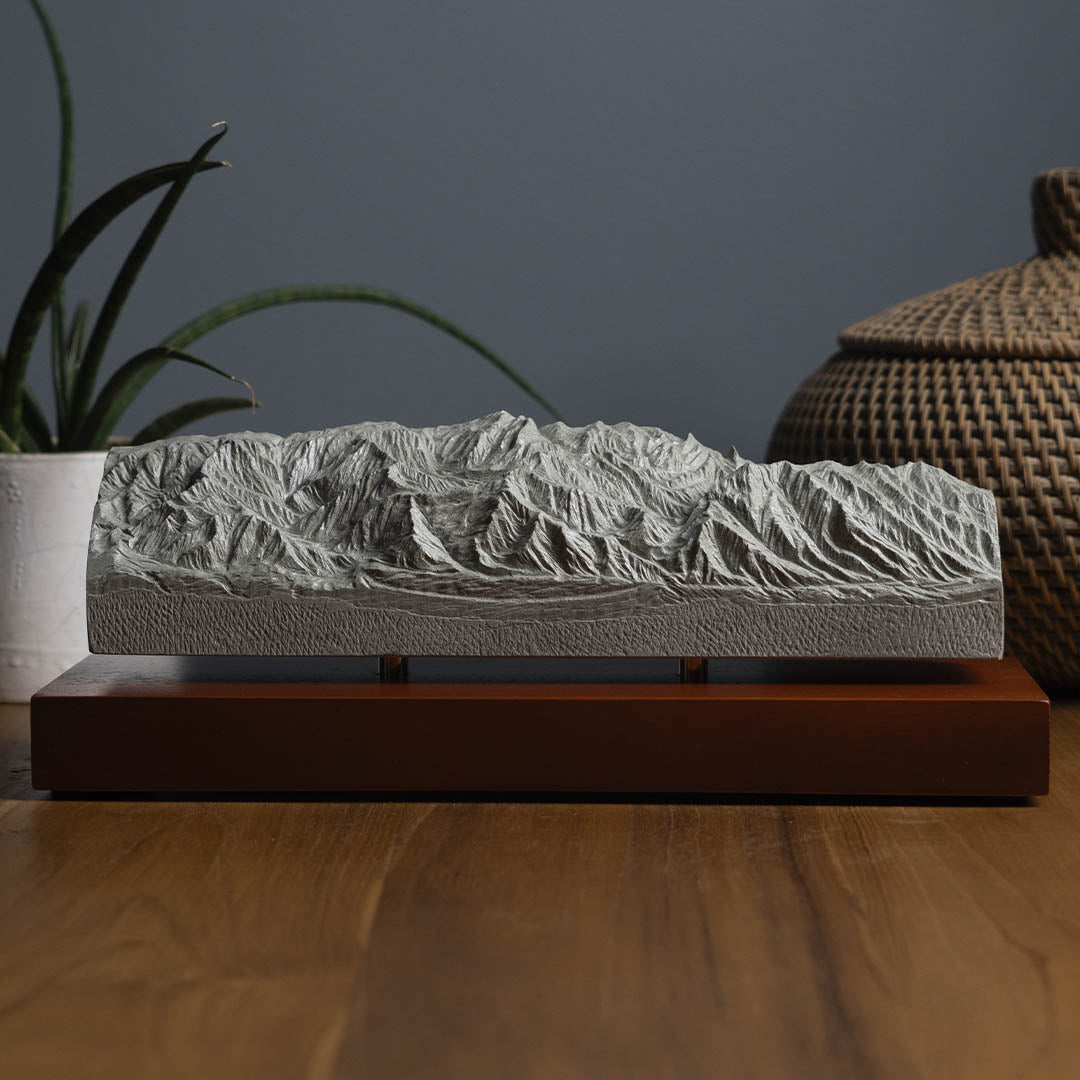 Sandia Mountains Sculpture (View from Rio Grande Bosque, Sandia–Manzano Range, New Mexico) Sculpted Peaks