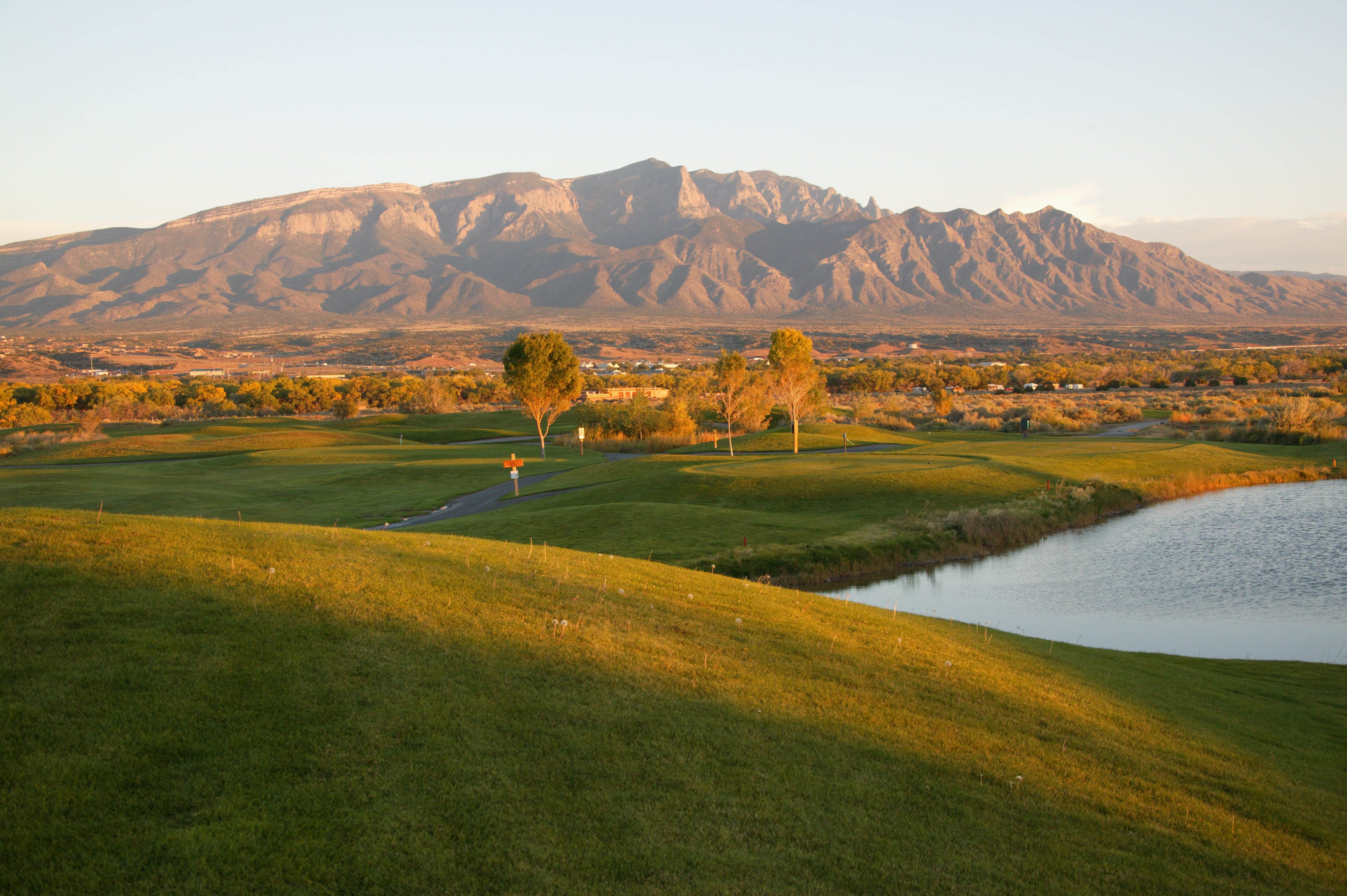 Sandia Mountains (view from Santa Ana Golf Club, New Mexico) Sculpture Sculpted Peaks