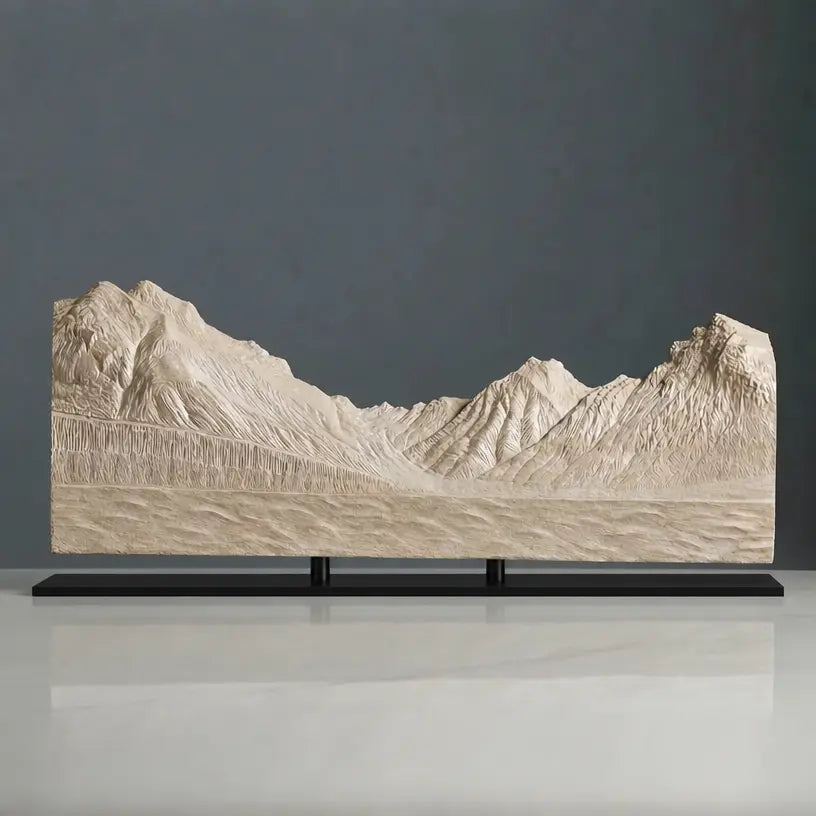 Sandy Point Sculpture (Lake McDonald, Glacier National Park) Sculpted Peaks