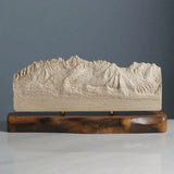 Sawtooth Mountains Sculpture (View from Highway 75, Sawtooth Range, Idaho)