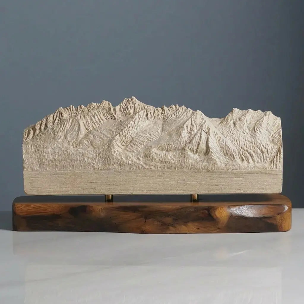 Sawtooth Mountains Sculpture (View from Highway 75, Sawtooth Range, Idaho) Sculpted Peaks