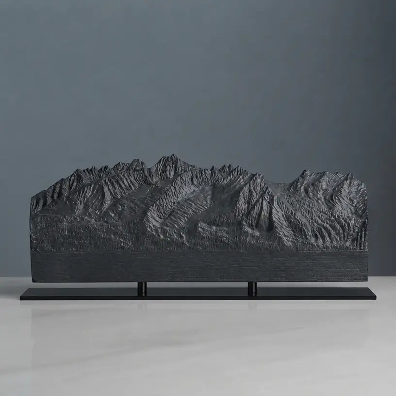 Sawtooth Mountains Sculpture (View from Highway 75, Sawtooth Range, Idaho) Sculpted Peaks