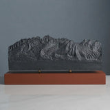 Sawtooth Mountains Sculpture (View from Highway 75, Sawtooth Range, Idaho)