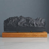 Sawtooth Mountains Sculpture (View from Highway 75, Sawtooth Range, Idaho)