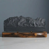 Sawtooth Mountains Sculpture (View from Highway 75, Sawtooth Range, Idaho)