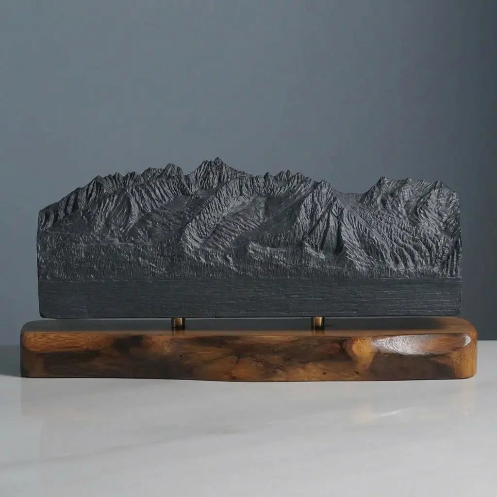 Sawtooth Mountains Sculpture (View from Highway 75, Sawtooth Range, Idaho) Sculpted Peaks