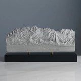 Sawtooth Mountains Sculpture (View from Highway 75, Sawtooth Range, Idaho)