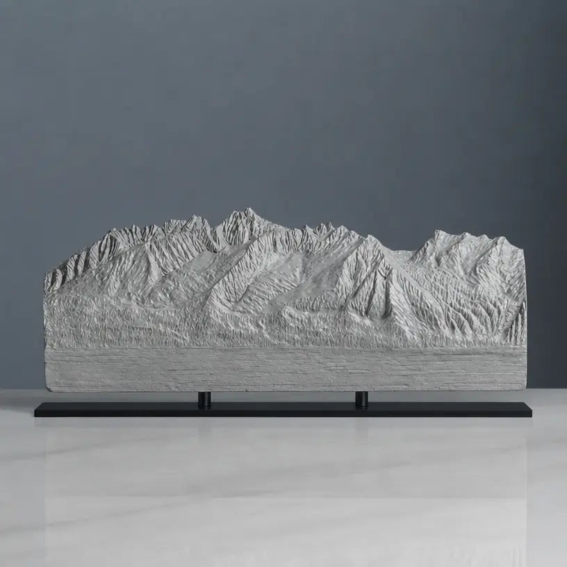 Sawtooth Mountains Sculpture (View from Highway 75, Sawtooth Range, Idaho) Sculpted Peaks
