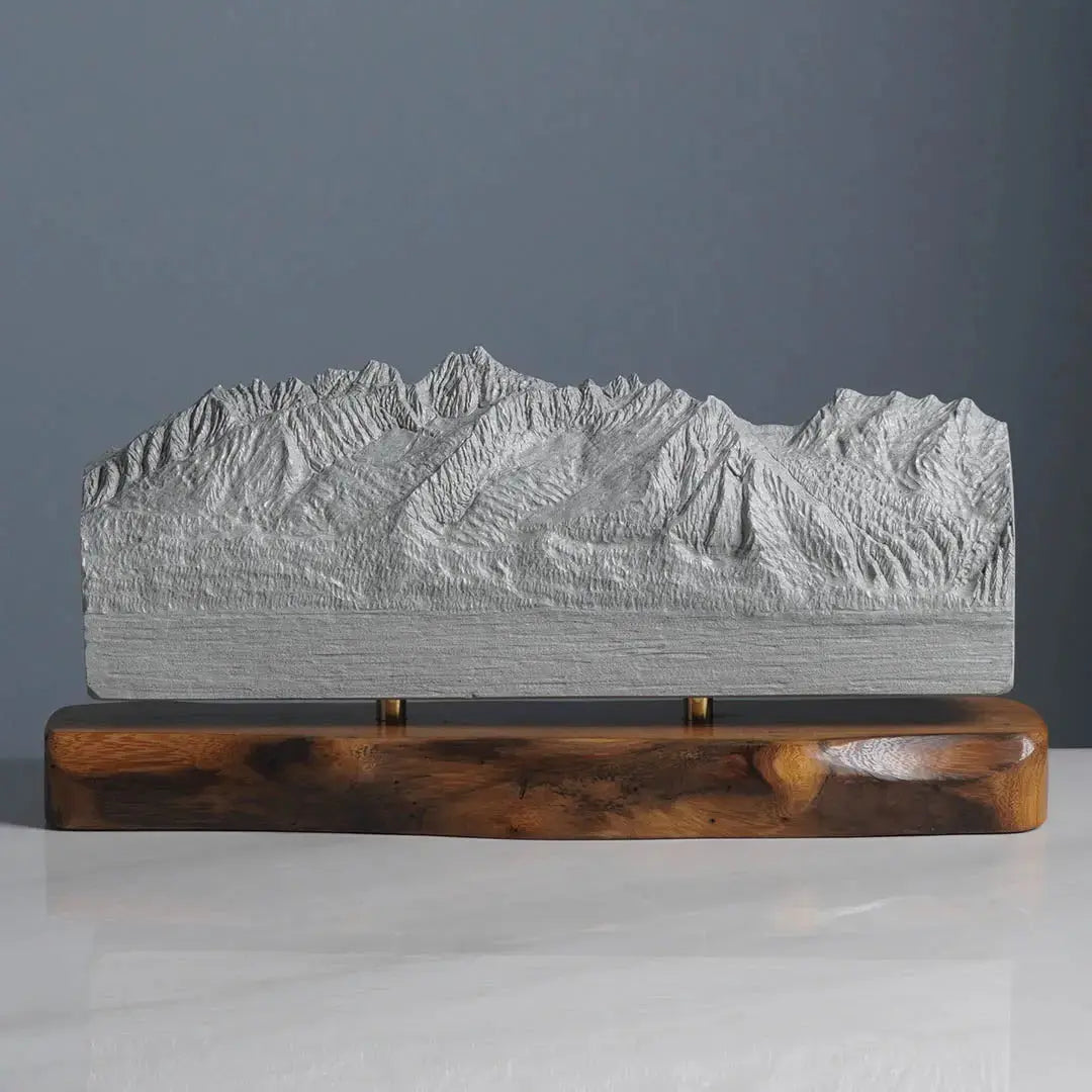 Sawtooth Mountains Sculpture (View from Highway 75, Sawtooth Range, Idaho) Sculpted Peaks