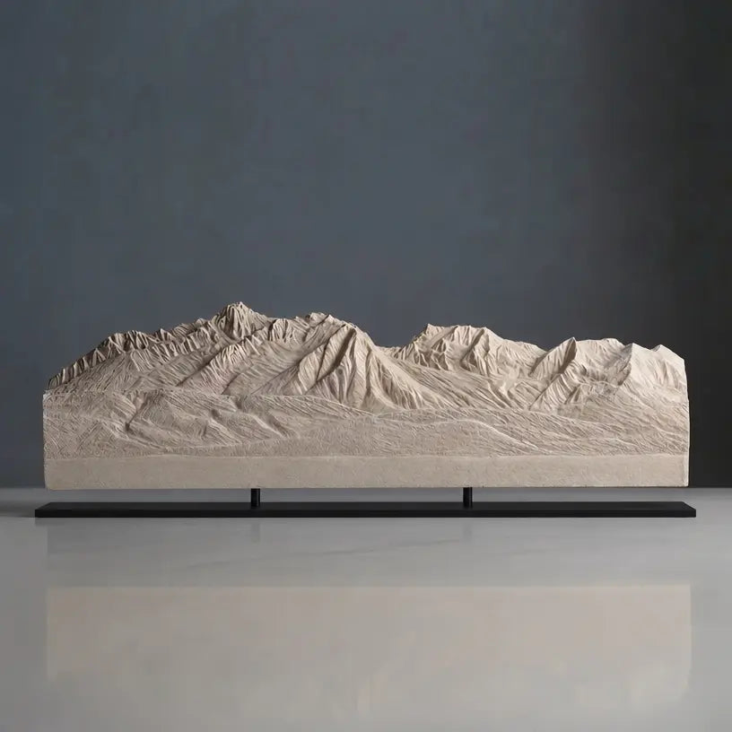Sawtooth Mountains Sculpture (View from Stanley Lake, Sawtooth Range, Idaho) Sculpted Peaks
