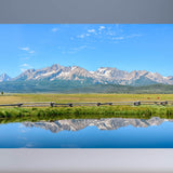 Sawtooth Mountains Sculpture (View from Stanley Lake, Sawtooth Range, Idaho)