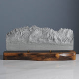 Sawtooth Mountains Sculpture (View from Highway 75, Sawtooth Range, Idaho)