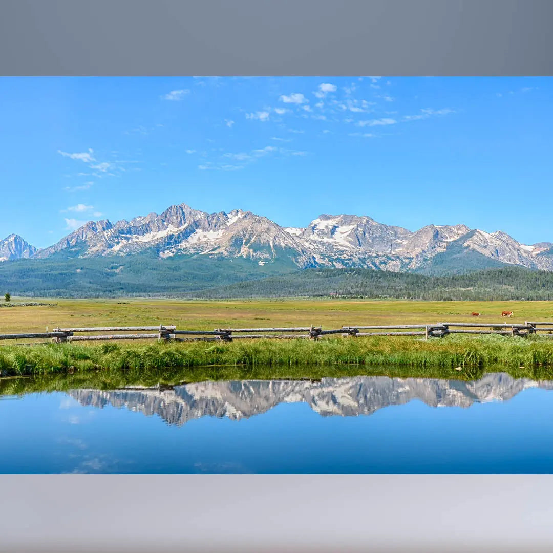 Sawtooth Mountains Sculpture (View from Stanley Lake, Sawtooth Range, Idaho) Sculpted Peaks