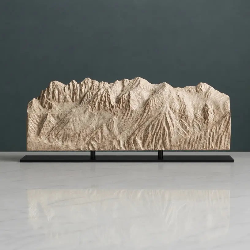Schladming Planai Sculpture (View from Planai, Austria) Sculpted Peaks
