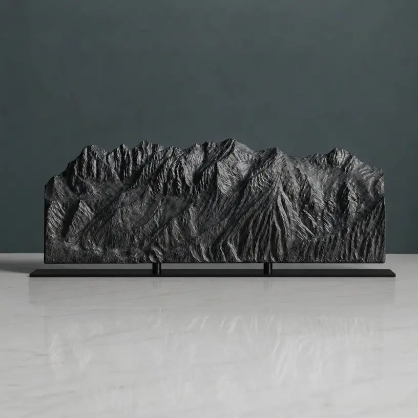 Schladming Planai Sculpture (View from Planai, Austria) Sculpted Peaks