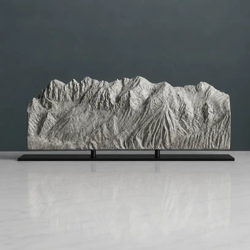Schladming Planai Sculpture (View from Planai, Austria) Sculpted Peaks