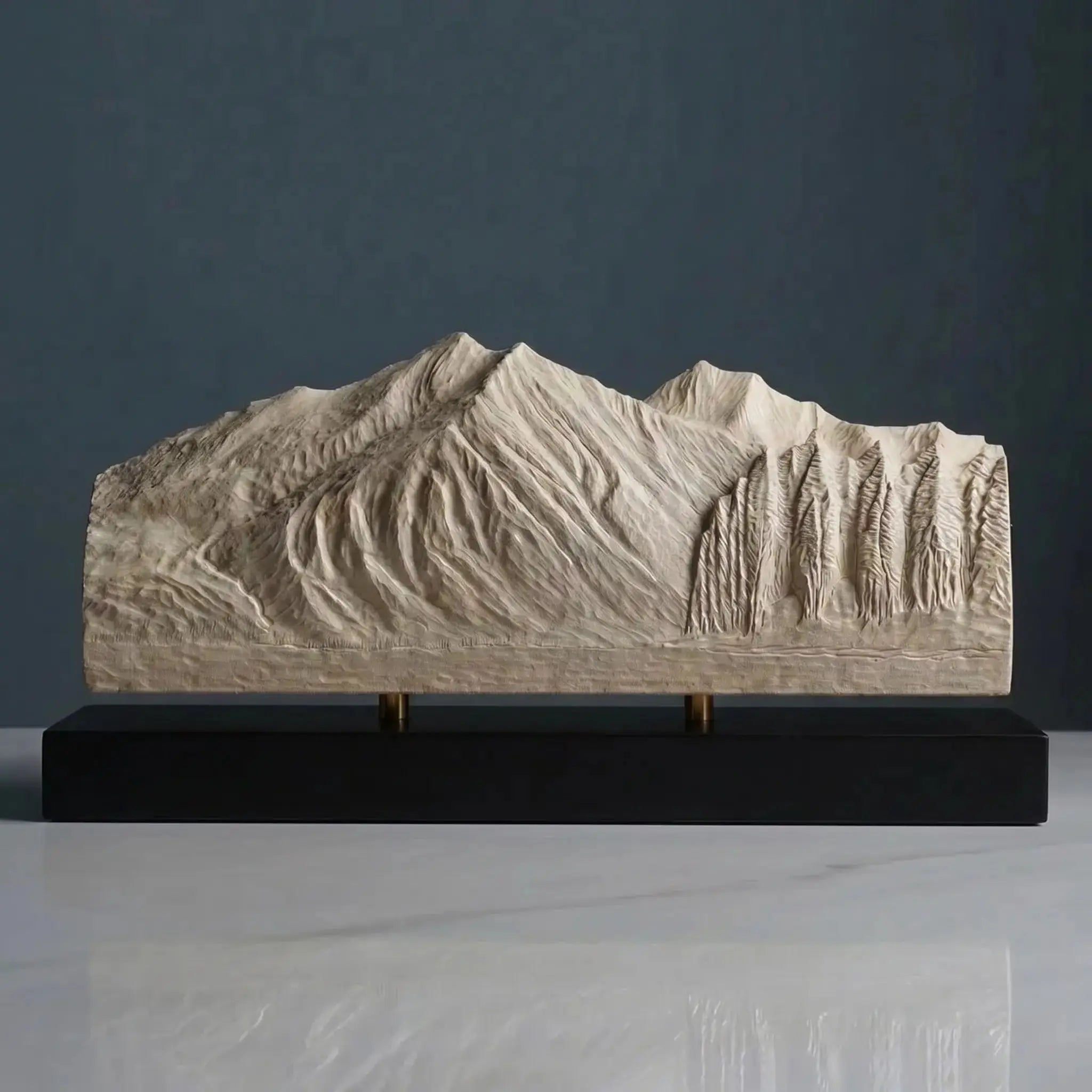 Stanton Mountain Sculpture (View from Lake McDonald, Glacier National Park) Sculpted Peaks