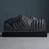 Stanton Mountain Sculpture (View from Lake McDonald, Glacier National Park) Sculpted Peaks