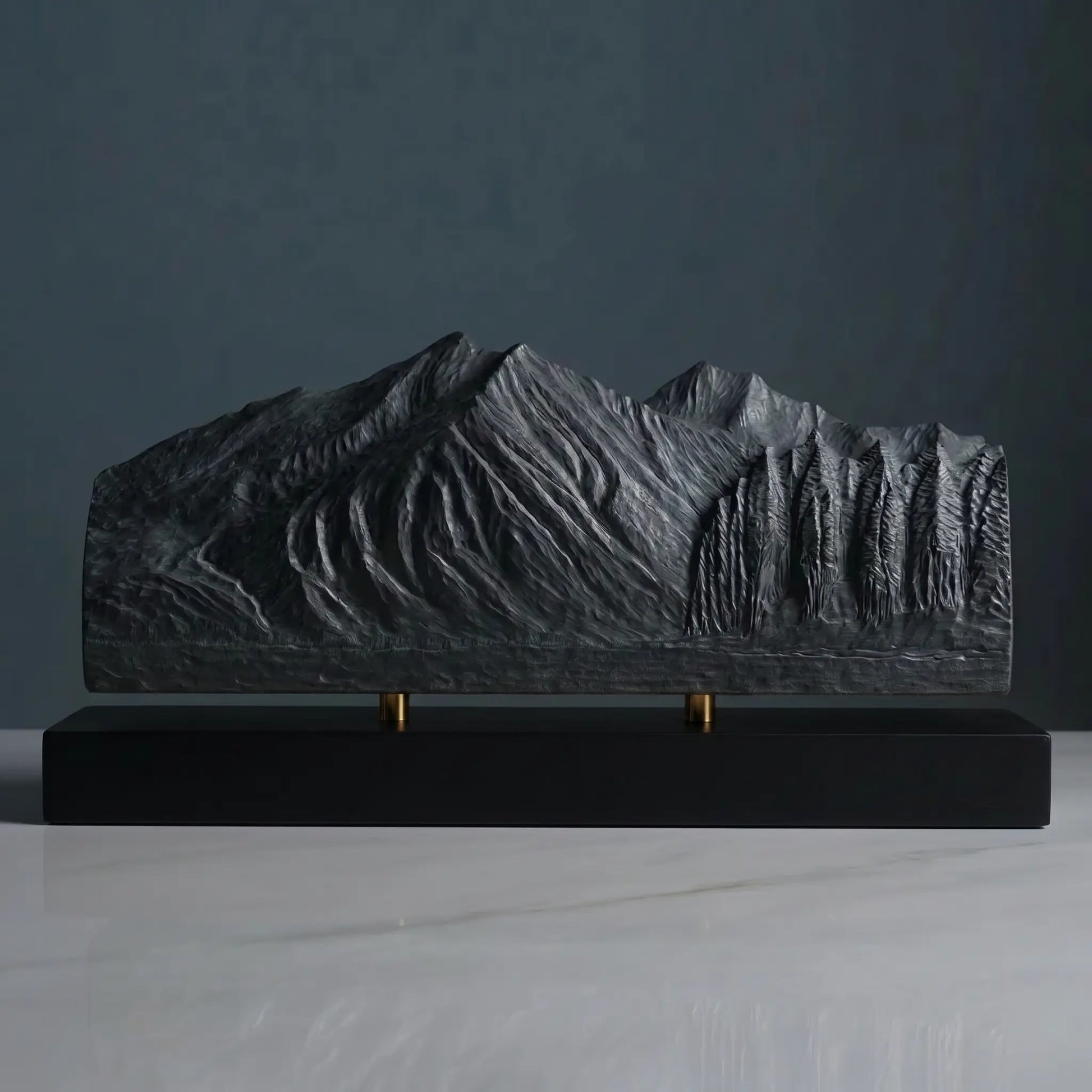 Stanton Mountain Sculpture (View from Lake McDonald, Glacier National Park) Sculpted Peaks