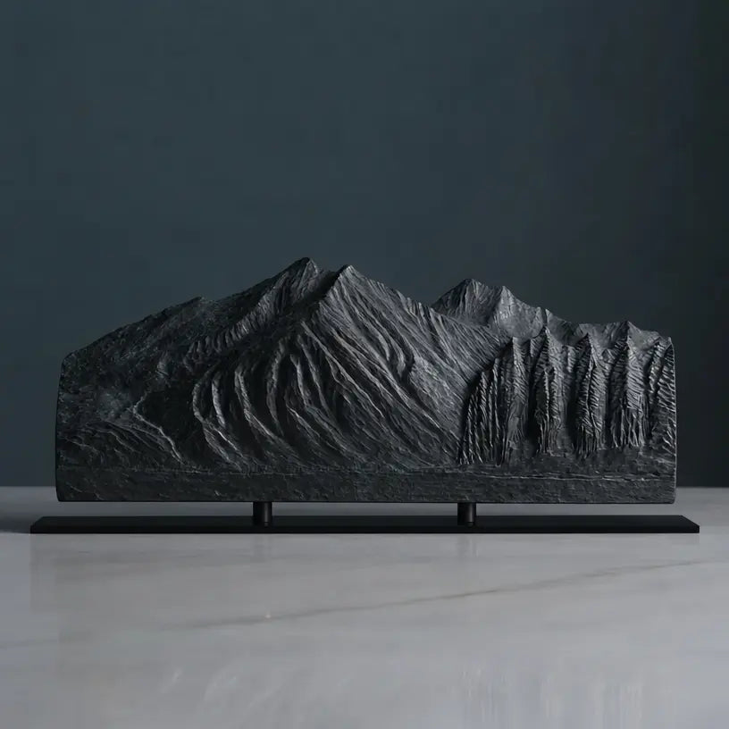 Stanton Mountain Sculpture (View from Lake McDonald, Glacier National Park) Sculpted Peaks