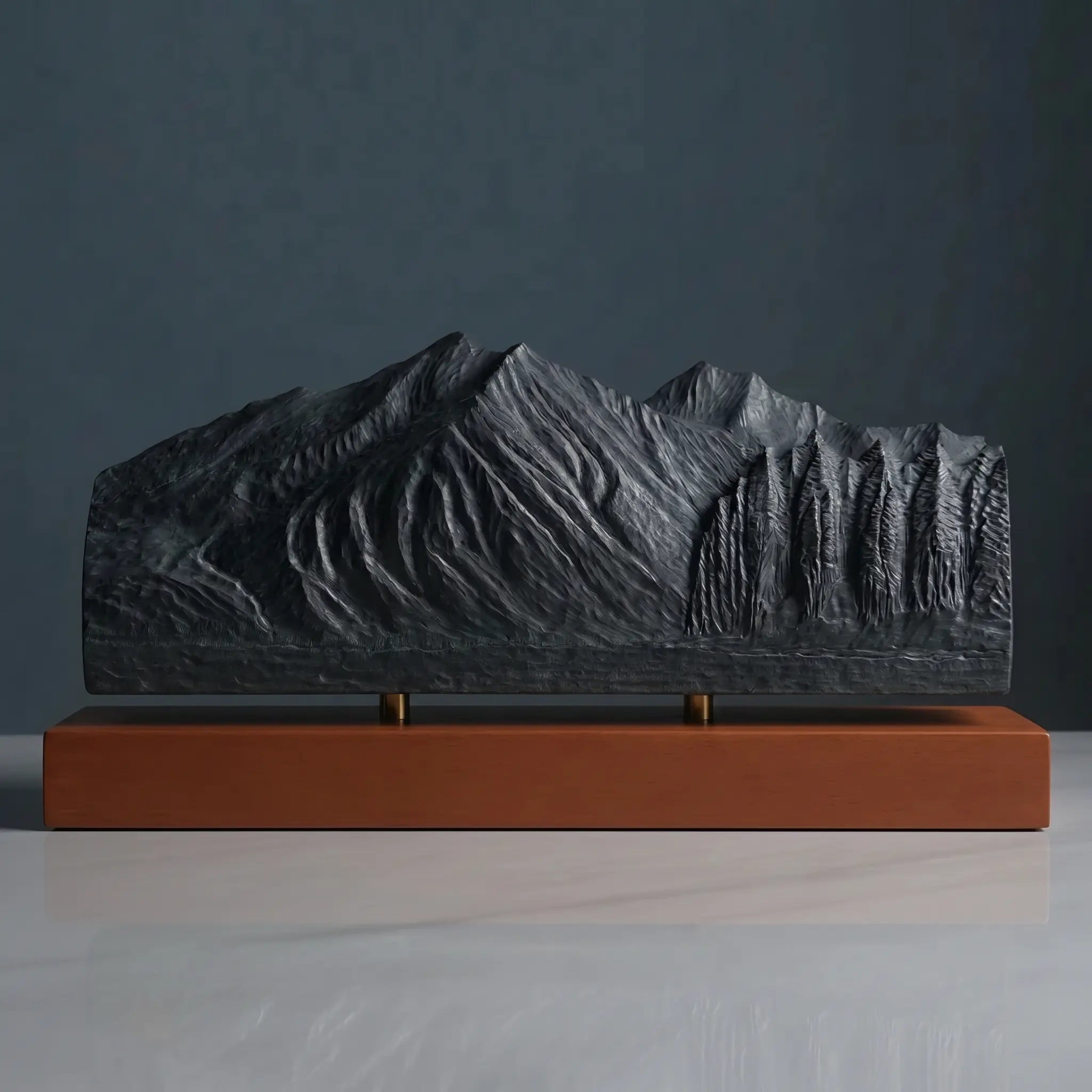 Stanton Mountain Sculpture (View from Lake McDonald, Glacier National Park) Sculpted Peaks