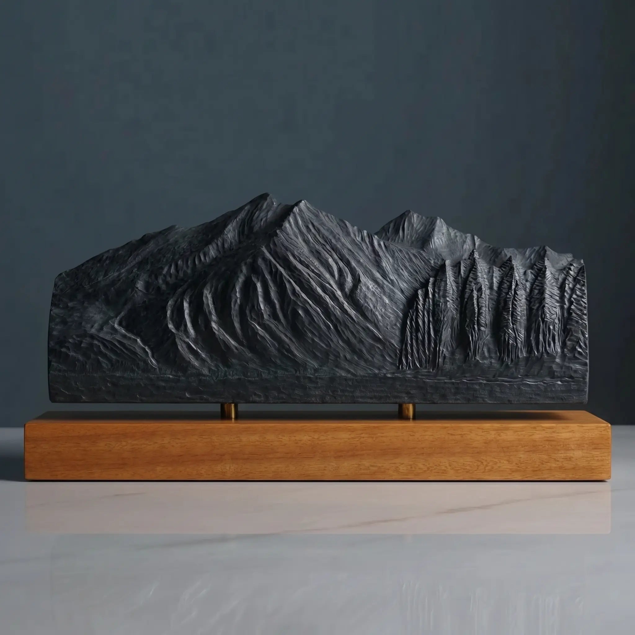 Stanton Mountain Sculpture (View from Lake McDonald, Glacier National Park) Sculpted Peaks