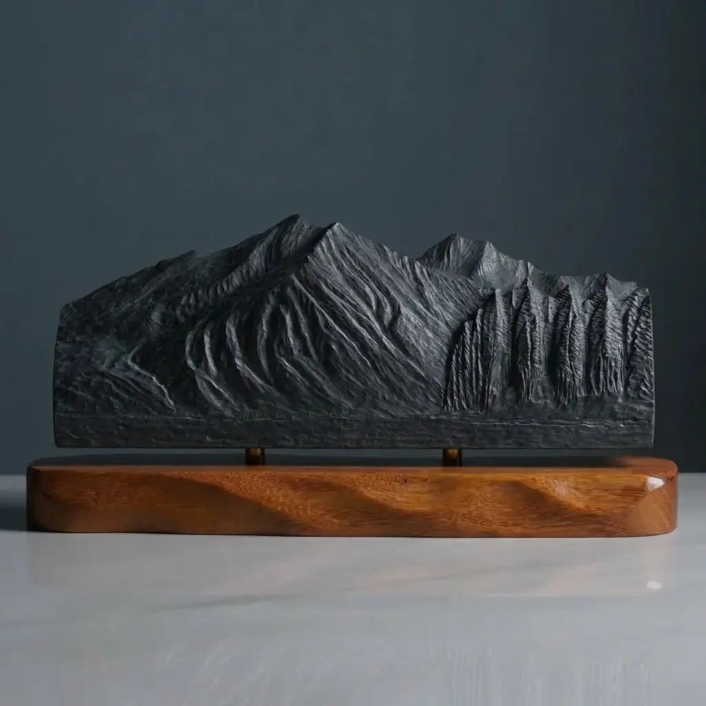 Stanton Mountain Sculpture (View from Lake McDonald, Glacier National Park) Sculpted Peaks
