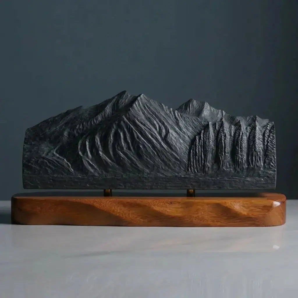 Stanton Mountain Sculpture (View from Lake McDonald, Glacier National Park) Sculpted Peaks
