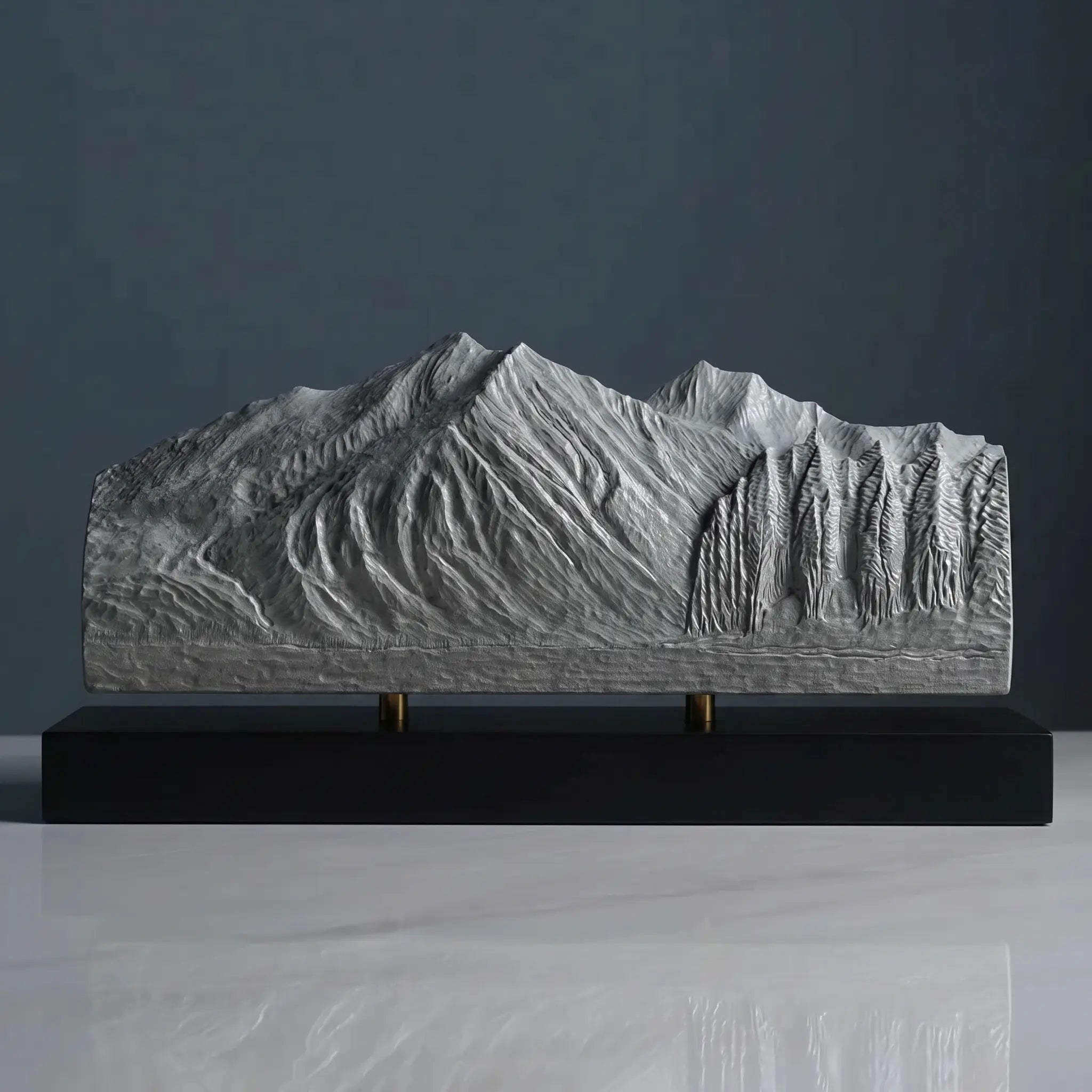 Stanton Mountain Sculpture (View from Lake McDonald, Glacier National Park) Sculpted Peaks