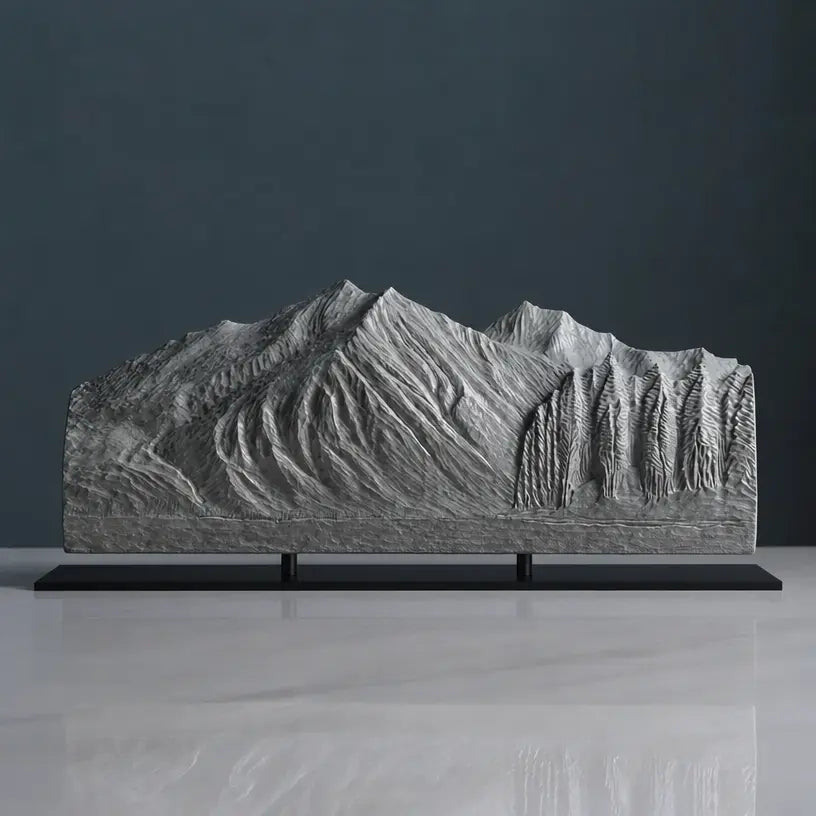 Stanton Mountain Sculpture (View from Lake McDonald, Glacier National Park) Sculpted Peaks