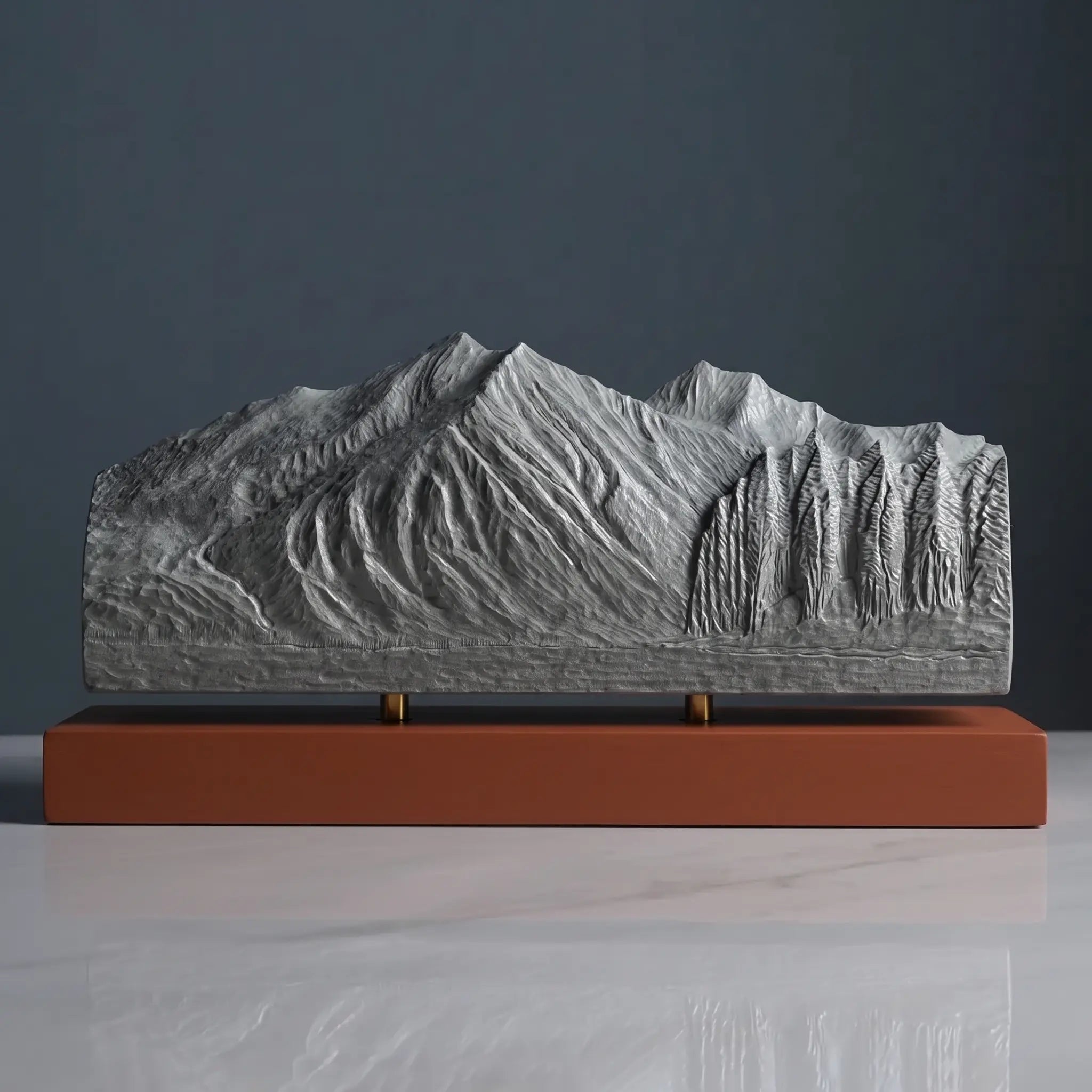 Stanton Mountain Sculpture (View from Lake McDonald, Glacier National Park) Sculpted Peaks