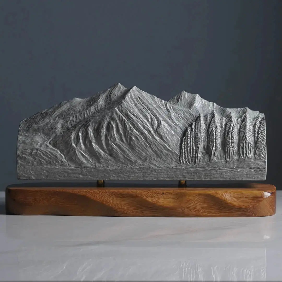 Stanton Mountain Sculpture (View from Lake McDonald, Glacier National Park) Sculpted Peaks