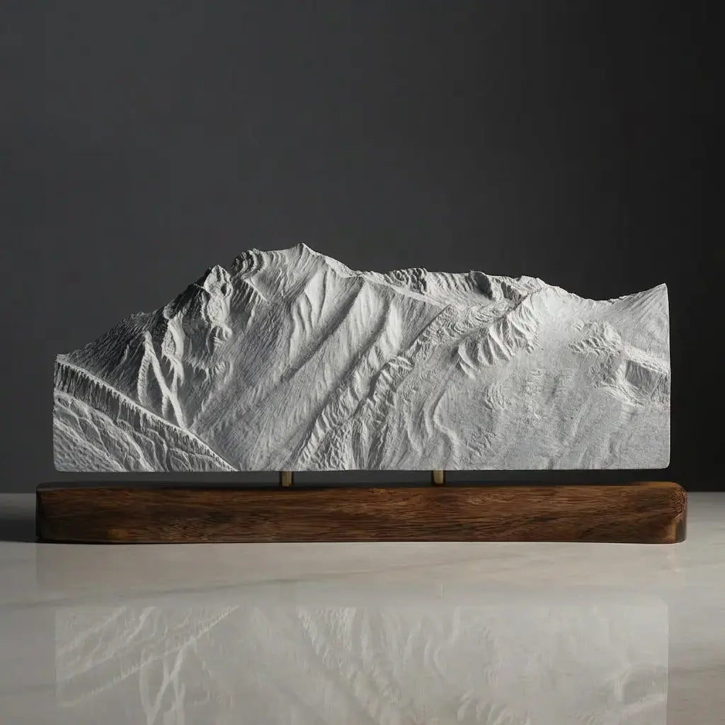 Mount Superior Sculpture (Seen from Snowbird & Alta Ski Resorts, Utah) Sculpted Peaks