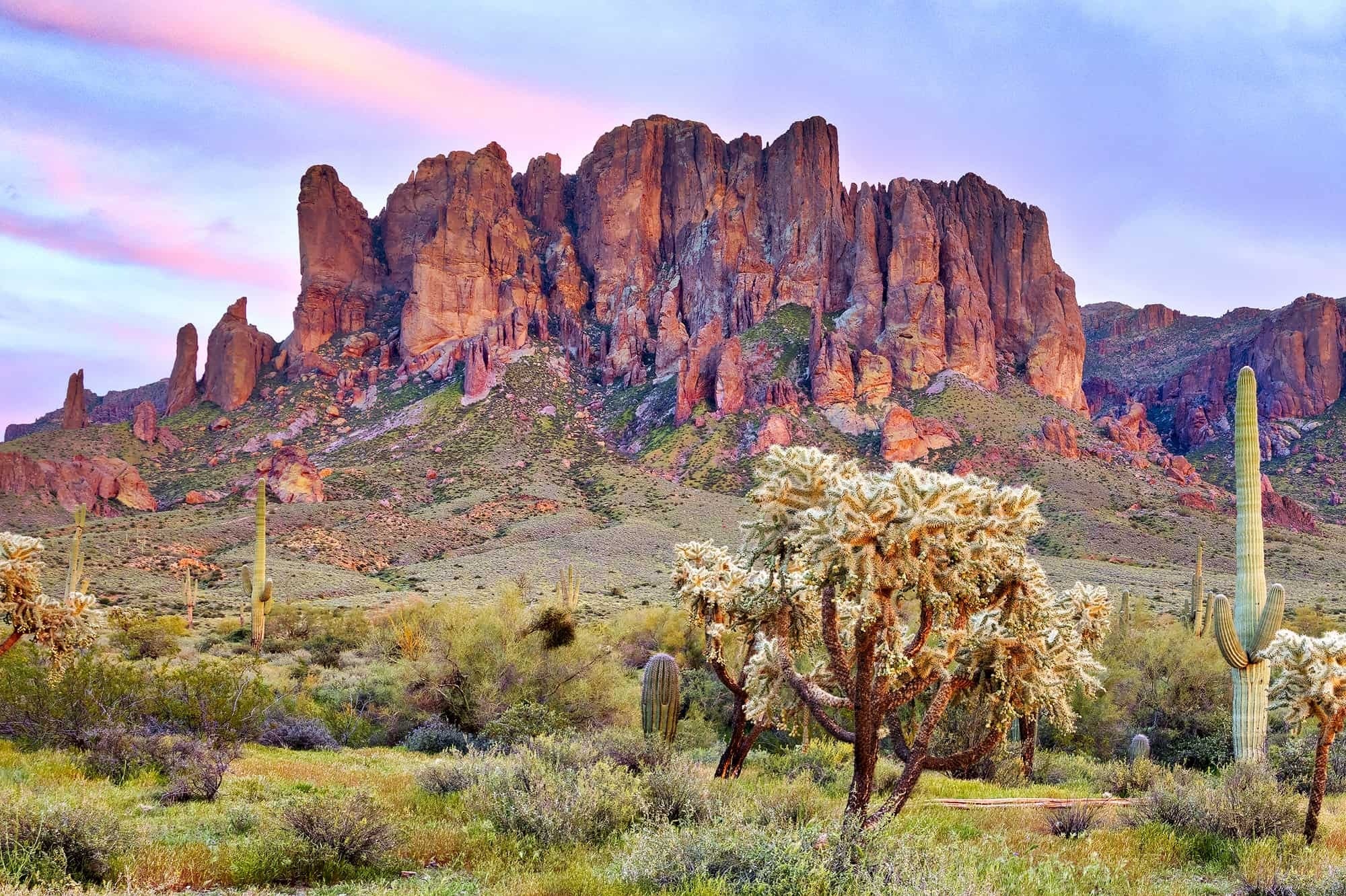 Superstition Mountains – Praying Hands Formation (Arizona) Sculpture Sculpted Peaks