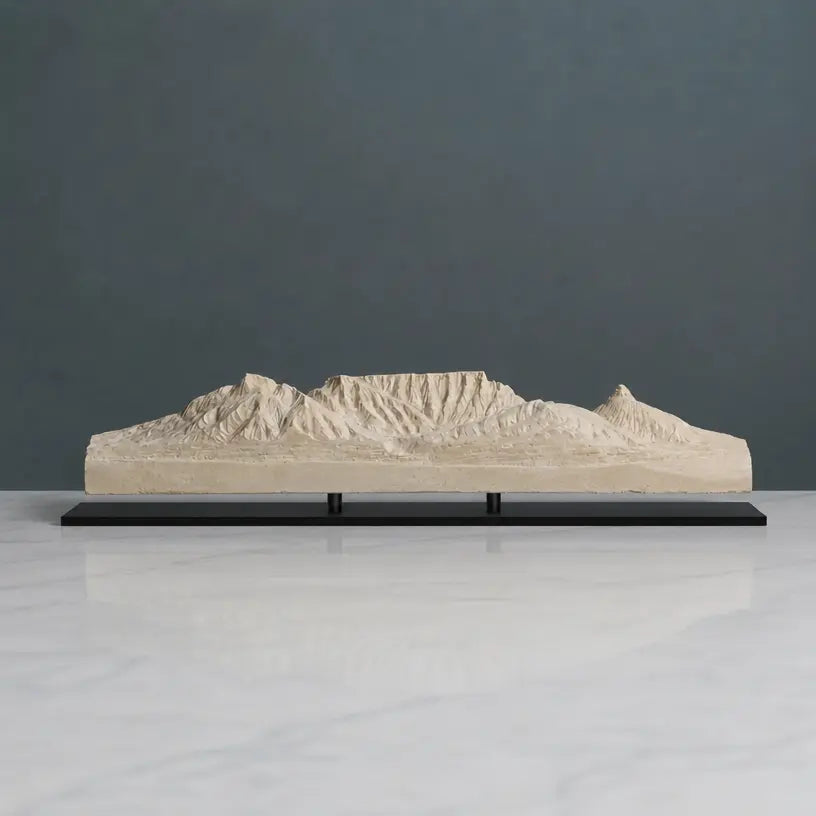 Table Mountain Sculpture (View from Bloubergstrand, South Africa) Sculpted Peaks