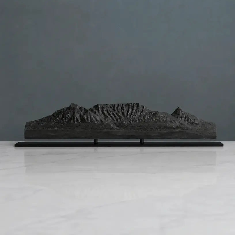 Table Mountain Sculpture (View from Bloubergstrand, South Africa) Sculpted Peaks