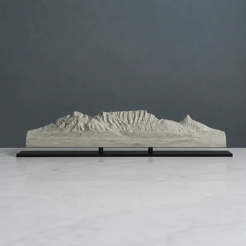 Table Mountain Sculpture (View from Bloubergstrand, South Africa) Sculpted Peaks