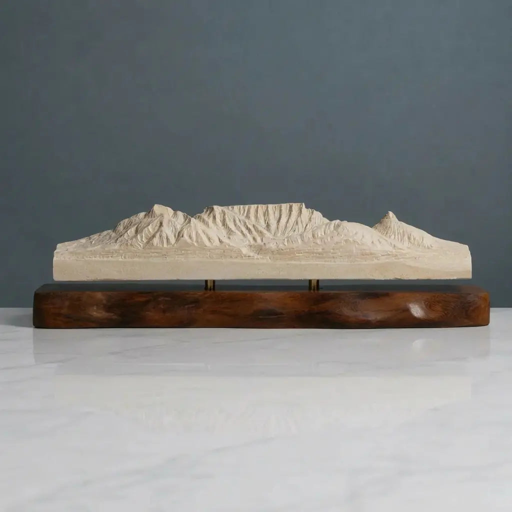 Table Mountain Sculpture (View from Bloubergstrand, South Africa) Sculpted Peaks