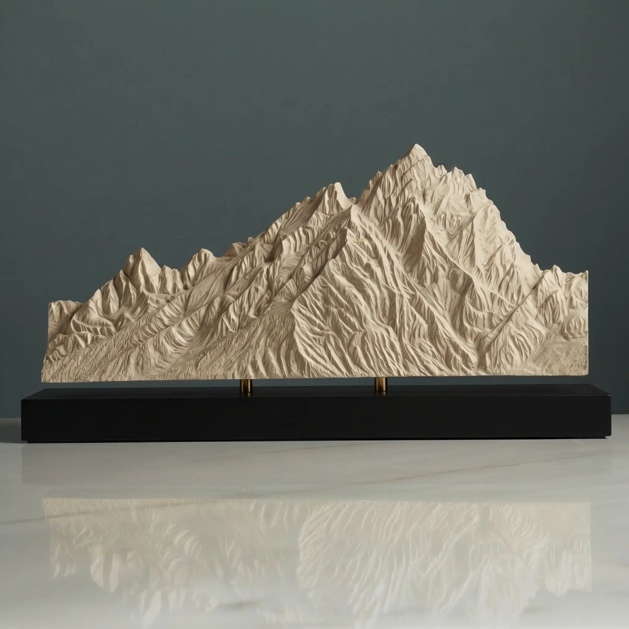 Grand Teton Sculpture (Jackson Lake Lodge, Wyoming) Sculpted Peaks