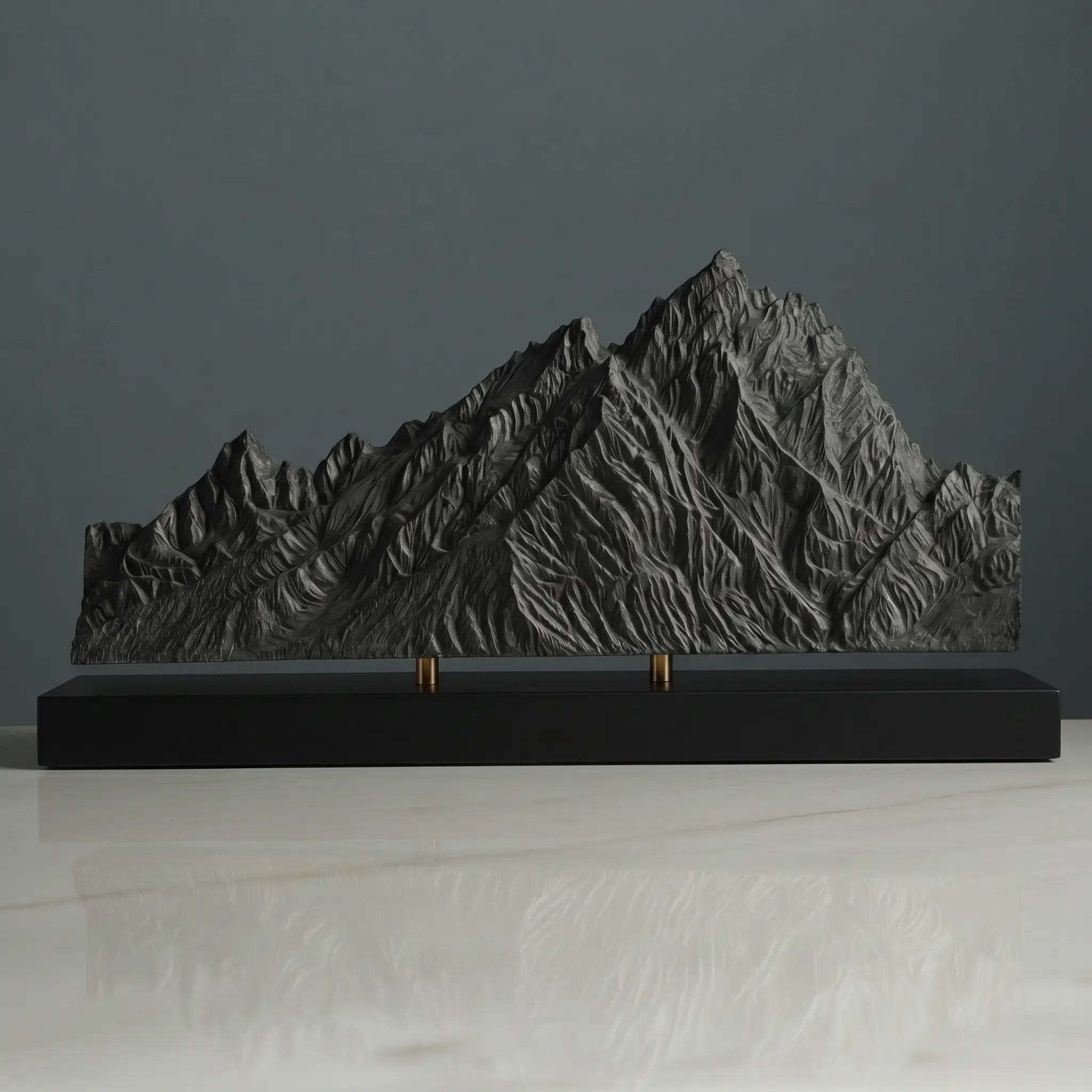 Grand Teton Sculpture (Jackson Lake Lodge, Wyoming) Sculpted Peaks