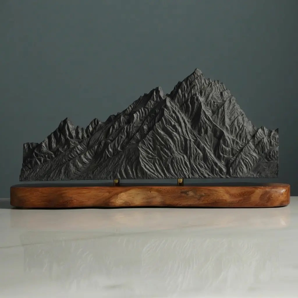 Grand Teton Sculpture (Jackson Lake Lodge, Wyoming) Sculpted Peaks