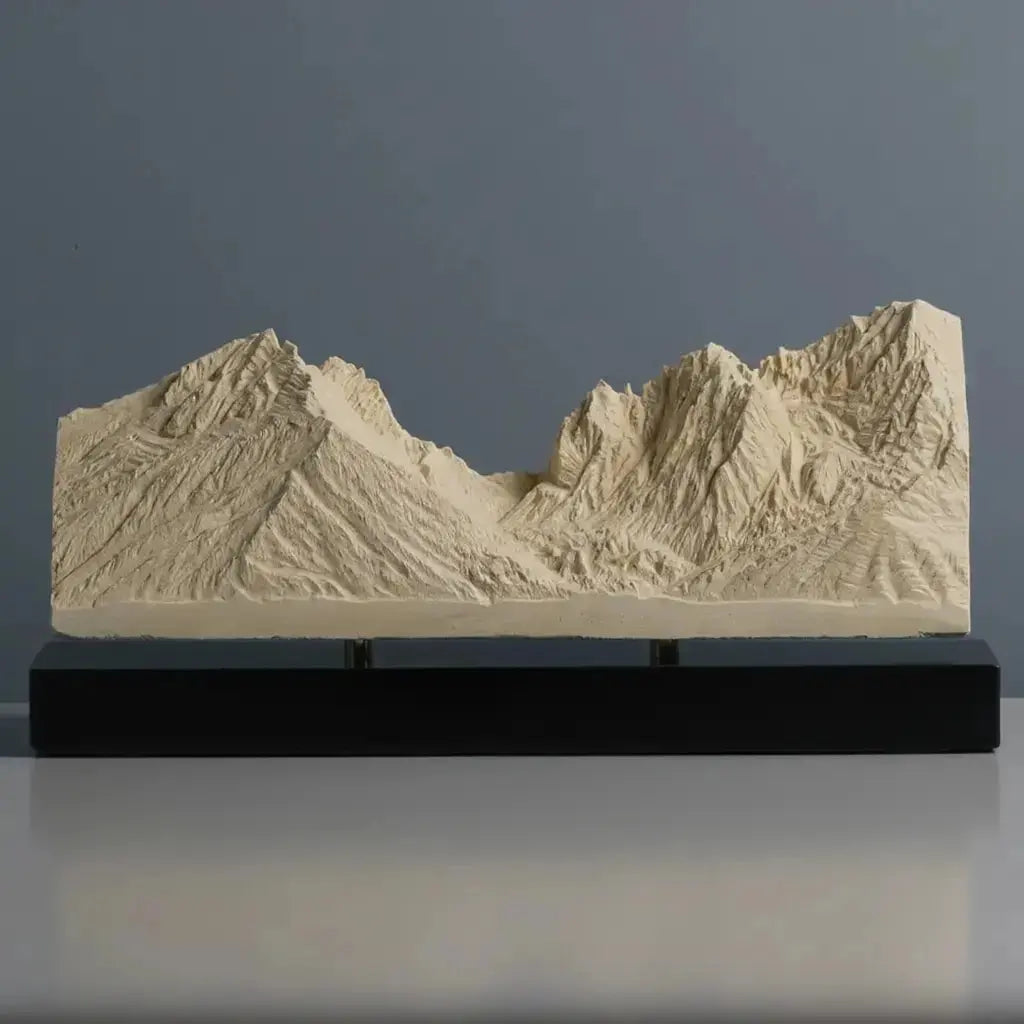 Grand Teton Sculpture (View from Jenny Lake, Wyoming) Sculpted Peaks