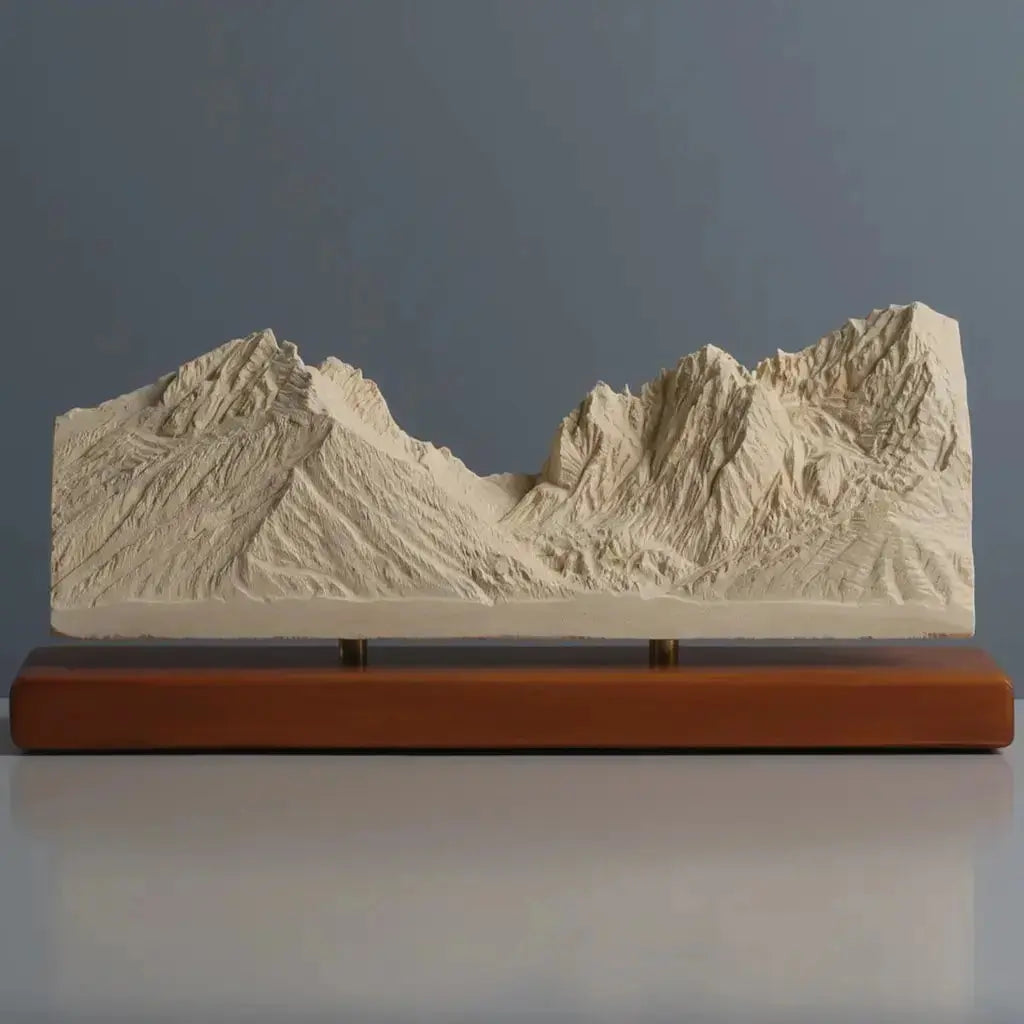 Grand Teton Sculpture (View from Jenny Lake, Wyoming) Sculpted Peaks
